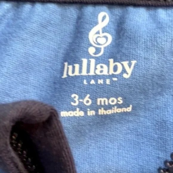 Lullaby Lane Hooded Sleeveless Onesie Pineapple Print Blue 3-6 months NEW - Picture 5 of 6